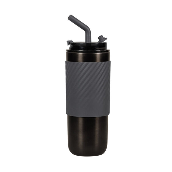 TMPS 204 OX - TERMO ZULÚ GRIS OXFORD (GRIS OXFORD / ACERO INOXIDABLE / PLASTICO / SILICON) - Imagen 2