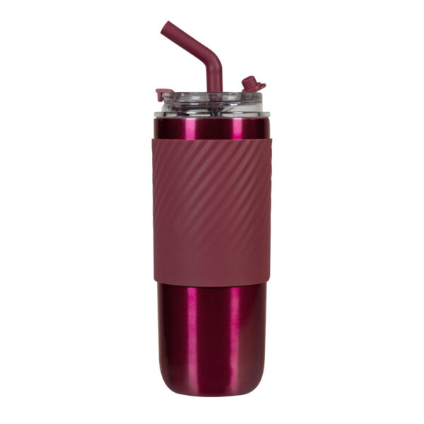 TMPS 204 P - TERMO ZULÚ ROSA (ROSA / ACERO INOXIDABLE / PLASTICO / SILICON) - Imagen 2