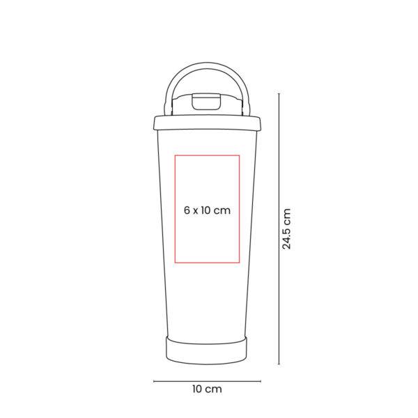 TMPS 221 A - TERMO VIER AZUL (AZUL / ACERO INOXIDABLE / PLASTICO / RUBBER) - Imagen 4