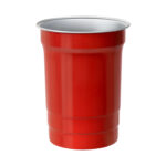 TMPS 226 R - VASO PONG ROJO (ROJO / ALUMINIO)