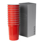 TMPS 226 R - VASO PONG ROJO (ROJO / ALUMINIO) - Image 2