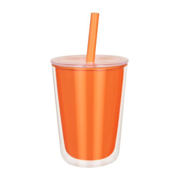 TMPS 227 O - VASO ELISSA NARANJA (NARANJA / PLASTICO)
