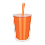 TMPS 227 O - VASO ELISSA NARANJA (NARANJA / PLASTICO)