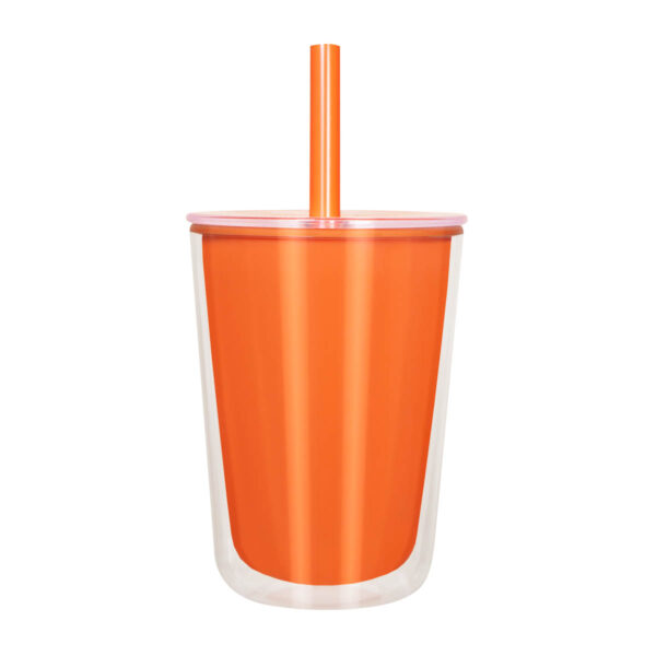 TMPS 227 O - VASO ELISSA NARANJA (NARANJA / PLASTICO) - Imagen 2