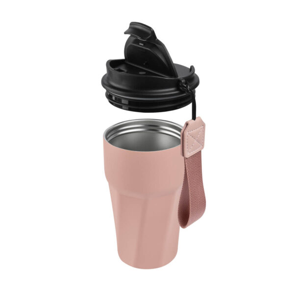 TMPS 229 P - TERMO STREDNA ROSA (ROSA / ACERO INOXIDABLE / PLASTICO / POLIESTER / PU) - Imagen 3