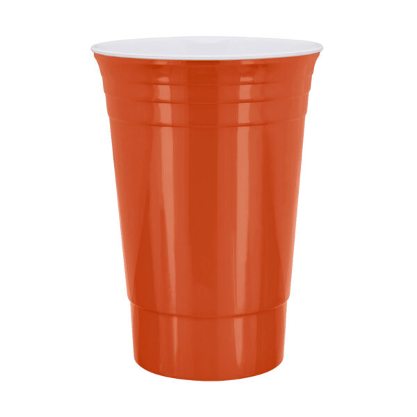 TMPS 119 O - VASO FIESTA NARANJA (NARANJA / PLASTICO)