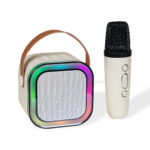 Z 020 BE - BOCINA KARAOKE IDOL (BEIGE / PLASTICO / METAL / CURPIEL)