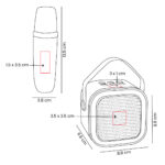 Z 020 BE - BOCINA KARAOKE IDOL (BEIGE / PLASTICO / METAL / CURPIEL) - Image 5