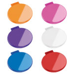 ESPEJO REDONDO NARANJA BE-006O ( BE-006 / BE006 / ESPEJOS ) - Image 3