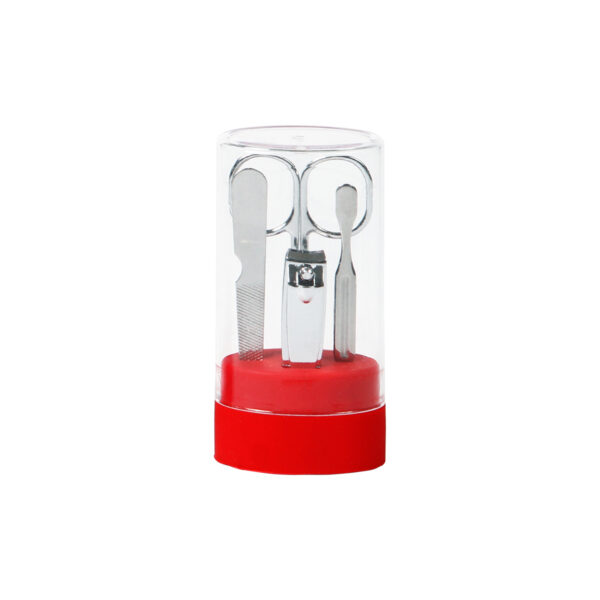 SET DE MANICURA LHASA ROJO BE-014R ( BE-014 / BE014 / ACCESORIOS DE BELLEZA )
