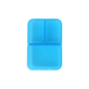 PASTILLERO CON TRES COMPARTIMENTOS AZUL CLARO BE-017A ( BE-017 / BE017 / PASTILLEROS )