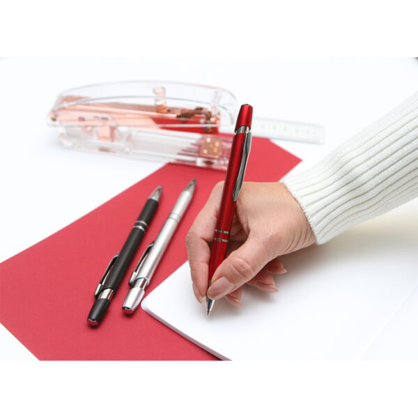 BOLÍGRAFO DE PLÁSTICO VIGO PLATA BL-022G ( BL-022 / BL022 / BOLÍGRAFOS,TINTA NEGRA ) - Imagen 4