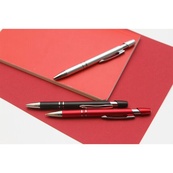 BOLÍGRAFO DE PLÁSTICO VIGO PLATA BL-022G ( BL-022 / BL022 / BOLÍGRAFOS,TINTA NEGRA ) - Imagen 5