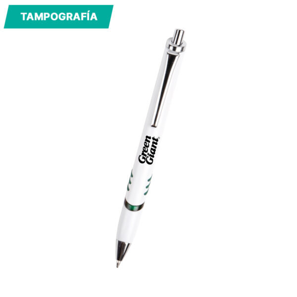 BOLÍGRAFO DE PLÁSTICO MÁLAGA VERDE OSCURO BL-024V ( BL-024 / BL024 / BOLÍGRAFOS,TINTA NEGRA ) - Imagen 2