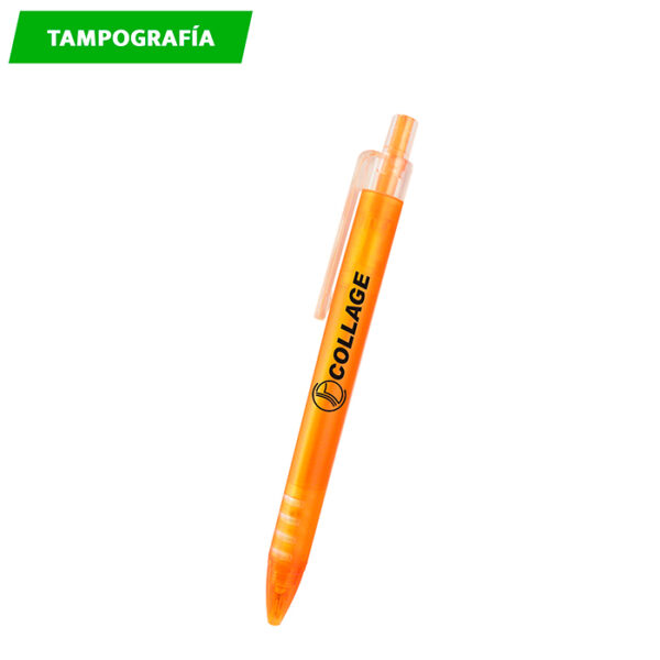 BOLÍGRAFO DE PLÁSTICO EVIA ROJO BL-038R ( BL-038 / BL038 / BOLÍGRAFOS,TINTA NEGRA ) - Imagen 2