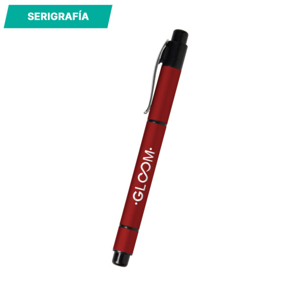 BOLÍGRAFO DE PLÁSTICO DUO PLATA BL-040G ( BL-040 / BL040 / BOLÍGRAFOS,MARCA TEXTOS,TINTA NEGRA ) - Imagen 2