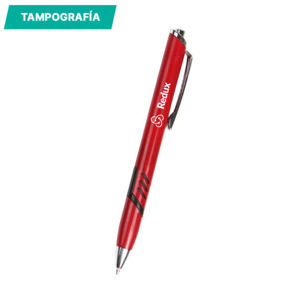 BOLÍGRAFO DE PLÁSTICO ANDROS ROJO BL-057R ( BL-057 / BL057 / BOLÍGRAFOS,TINTA NEGRA ) - Imagen 2