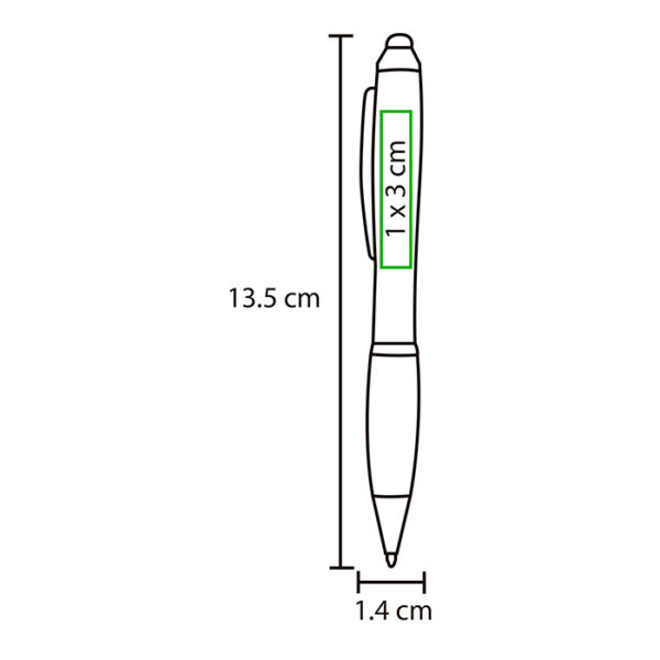 BOLÍGRAFO DE PLÁSTICO LANÚS PLATA BL-070G ( BL-070 / BL070 / BOLÍGRAFOS,TINTA NEGRA ) - Imagen 5