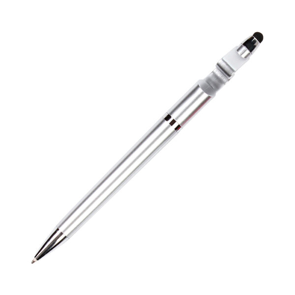 BOLÍGRAFO DE PLÁSTICO LIVERPOOL PLATA BL-085G ( BL-085 / BL085 / BOLÍGRAFOS,TINTA NEGRA )