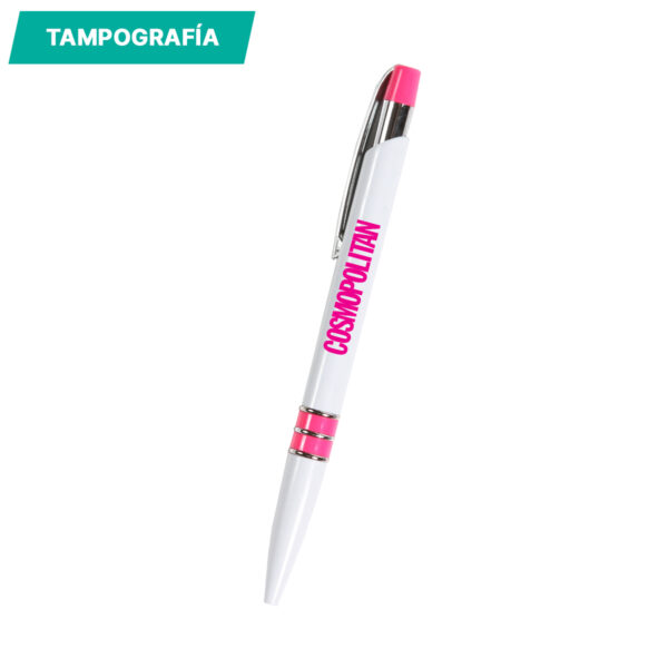 BOLÍGRAFO DE PLÁSTICO PENZA ROSA BL-089RS ( BL-089 / BL089 / BOLÍGRAFOS,TINTA NEGRA ) - Imagen 2