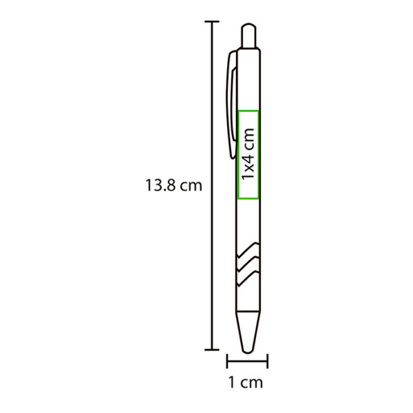 BOLÍGRAFO METÁLICO ERBIL PLATA BL-091P ( BL-091 / BL091 / BOLÍGRAFOS,TINTA NEGRA ) - Imagen 2