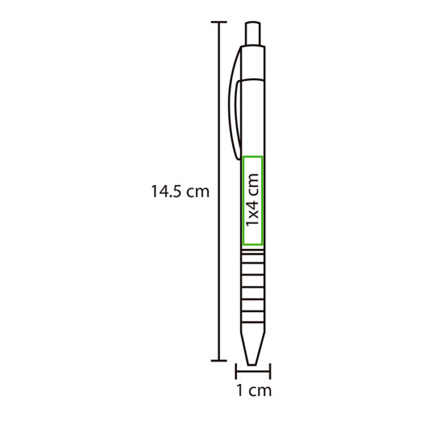 BOLÍGRAFO METÁLICO DE ALUMINIO ZUBAY PLATA BL-096S ( BL-096 / BL096 / BOLÍGRAFOS,TINTA NEGRA ) - Imagen 4