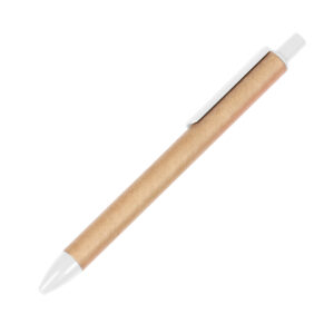BOLÍGRAFO ECOLÓGICO KUFA BLANCO BL-097B ( BL-097 / BL097 / BOLÍGRAFOS,TINTA NEGRA )