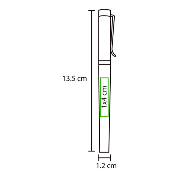BOLÍGRAFO DE ACERO INOXIDABLE URUK NEGRO BL-106N ( BL-106 / BL106 / BOLÍGRAFOS,TINTA NEGRA ) - Imagen 2
