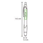 BOLÍGRAFO DE PLÁSTICO KASHAN NARANJA BL-107O ( BL-107 / BL107 / BOLÍGRAFOS,TINTA AZUL ) - Image 4