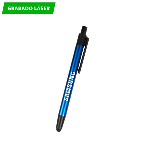 BOLÍGRAFO EN ALUMINIO KOZAN PLATA BL-110S ( BL-110 / BL110 / BOLÍGRAFOS,TINTA AZUL ) - Imagen 3