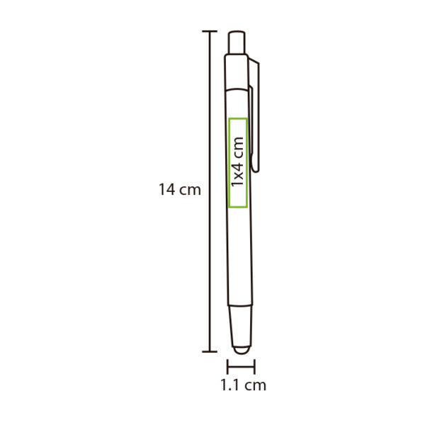 BOLÍGRAFO EN ALUMINIO KOZAN PLATA BL-110S ( BL-110 / BL110 / BOLÍGRAFOS,TINTA AZUL ) - Imagen 2