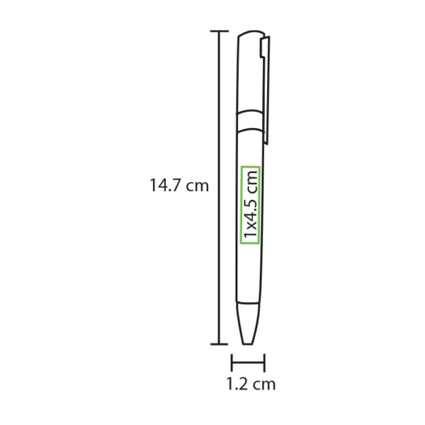 BOLÍGRAFO EN ALUMINIO RIZE VERDE BL-118V ( BL-118 / BL118 / BOLÍGRAFOS,TINTA NEGRA ) - Imagen 3