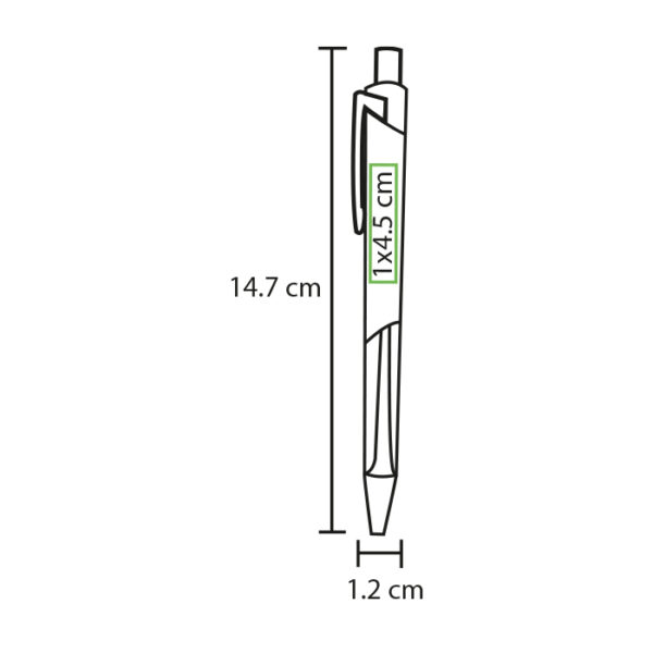 BOLÍGRAFO EN ALUMINIO ANKARA NARANJA BL-119O ( BL-119 / BL119 / BOLÍGRAFOS,TINTA NEGRA ) - Imagen 3