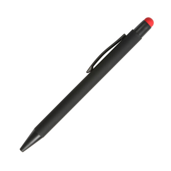 BOLÍGRAFO EN ALUMINIO BURSA ROJO BL-124R ( BL-124 / BL124 / BOLÍGRAFOS,TINTA NEGRA )