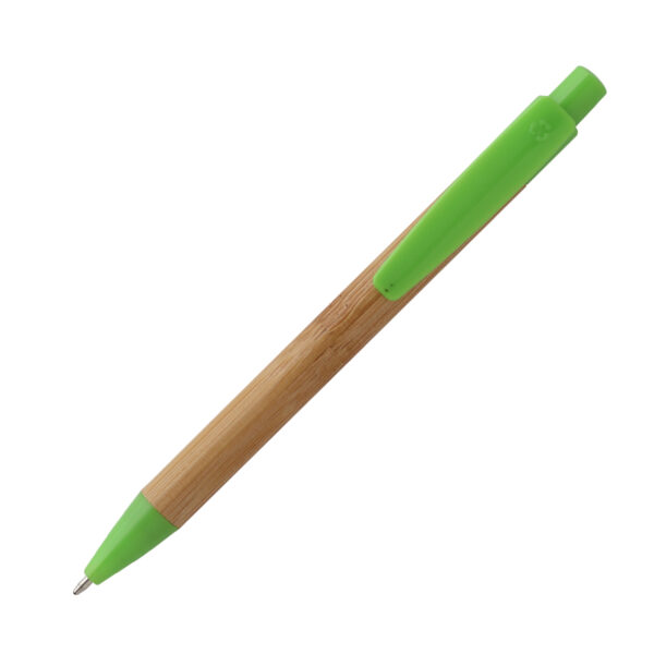 BOLÍGRAFO DE BAMBÚ MALAGA VERDE BL-126V ( BL-126 / BL126 / TINTA NEGRA )