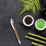 BOLÍGRAFO DE BAMBÚ MALAGA ROJO BL-126R ( BL-126 / BL126 / TINTA NEGRA ) - Image 4