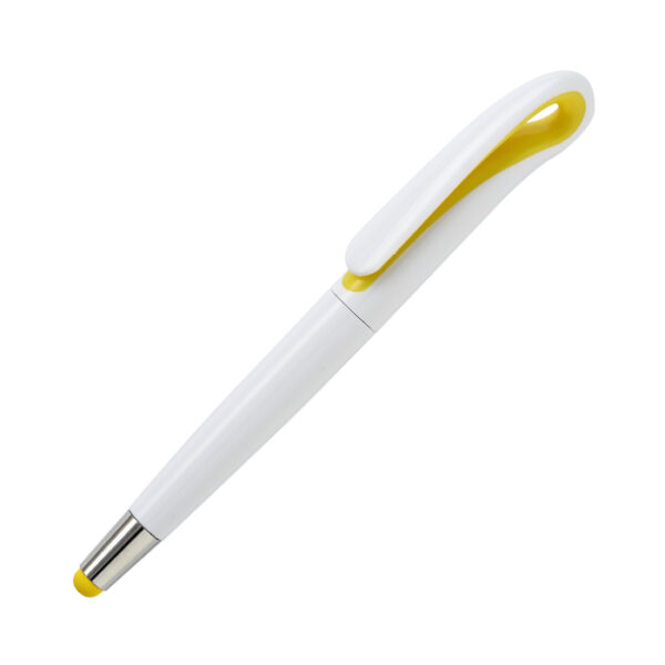 BOLÍGRAFO DE PLÁSTICO LECCO AMARILLO BL-127Y ( BL-127 / BL127 / BOLÍGRAFOS,TINTA AZUL )