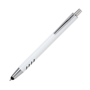 BOLÍGRAFO DE ALUMINIO BLANCO FORLI NEGRO BL-129N ( BL-129 / BL129 / BOLÍGRAFOS,TINTA NEGRA )