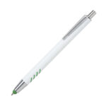 BOLÍGRAFO DE ALUMINIO BLANCO FORLI VERDE BL-129V ( BL-129 / BL129 / BOLÍGRAFOS,TINTA NEGRA )