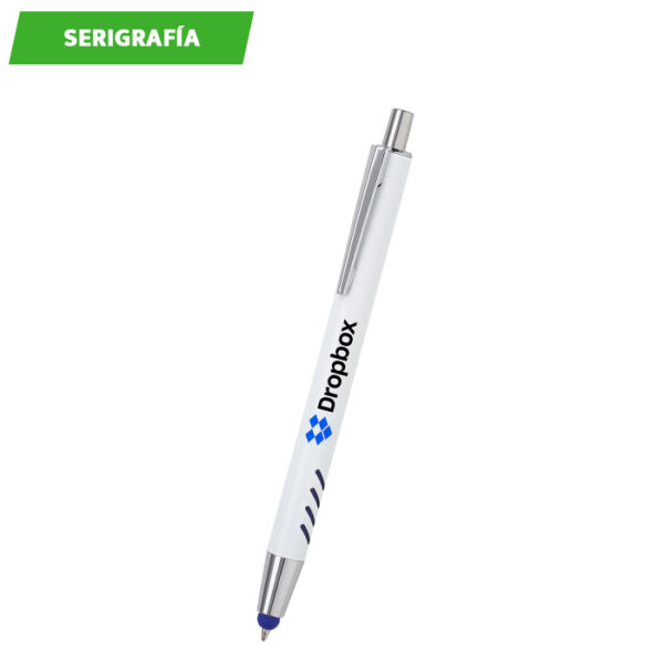 BOLÍGRAFO DE ALUMINIO BLANCO FORLI NEGRO BL-129N ( BL-129 / BL129 / BOLÍGRAFOS,TINTA NEGRA ) - Imagen 4