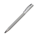 BOLÍGRAFO EN TERMINADO RUBBER CASTILLA GRIS BL-132G ( BL-132 / BL132 / BOLÍGRAFOS,TINTA NEGRA )