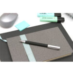 BOLÍGRAFO EN TERMINADO RUBBER CASTILLA GRIS BL-132G ( BL-132 / BL132 / BOLÍGRAFOS,TINTA NEGRA ) - Image 3