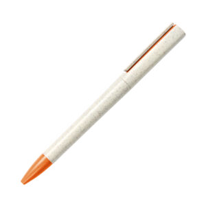 BOLÍGRAFO EN FIBRA DE TRIGO ALCALÁ NARANJA BL-135O ( BL-135 / BL135 / TINTA AZUL,BOLÍGRAFOS )