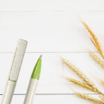 BOLÍGRAFO EN FIBRA DE TRIGO ALCALÁ GRIS BL-135G ( BL-135 / BL135 / TINTA AZUL,BOLÍGRAFOS ) - Image 3