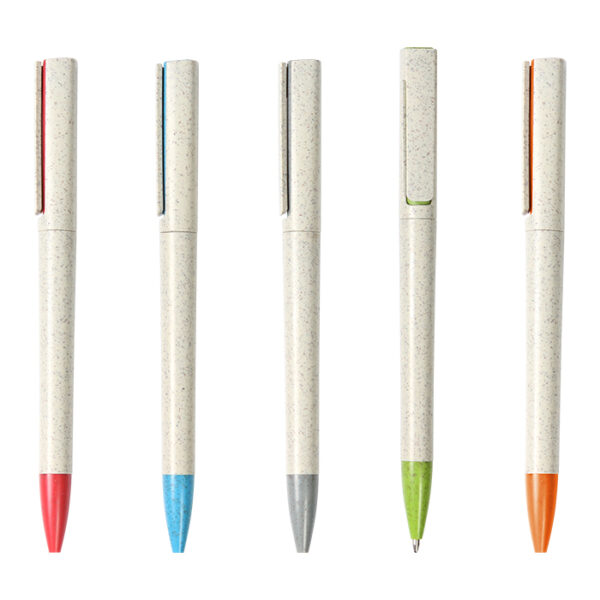 BOLÍGRAFO EN FIBRA DE TRIGO ALCALÁ NARANJA BL-135O ( BL-135 / BL135 / TINTA AZUL,BOLÍGRAFOS ) - Imagen 4