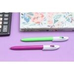 BOLÍGRAFODE PLÁSTICO CAGLIARIA VERDE LIMON BL-138V ( BL-138 / BL138 / BOLÍGRAFOS,TINTA NEGRA ) - Image 5