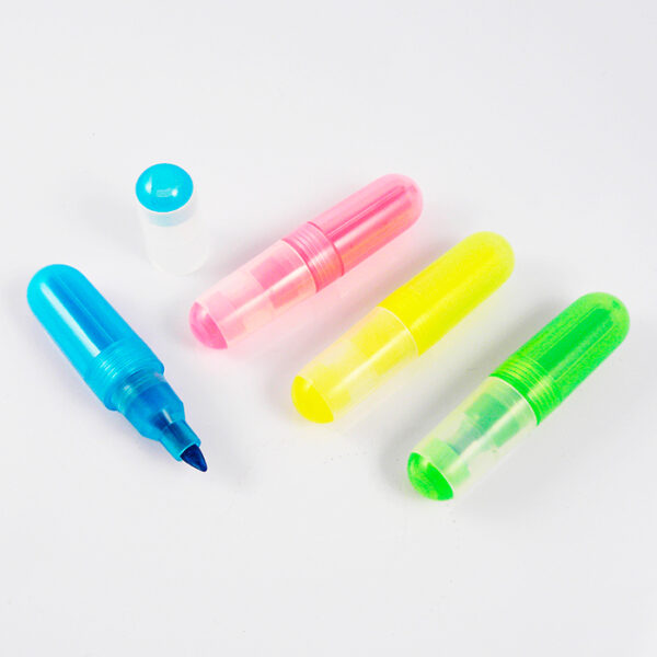 SET DE 4 MARCADORES PEKIN TRANSPARENTE DK-033 ( DK-033 / DK033 / MARCA TEXTOS ) - Imagen 2
