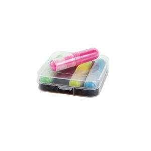 SET DE 4 MARCADORES PEKIN TRANSPARENTE DK-033 ( DK-033 / DK033 / MARCA TEXTOS )