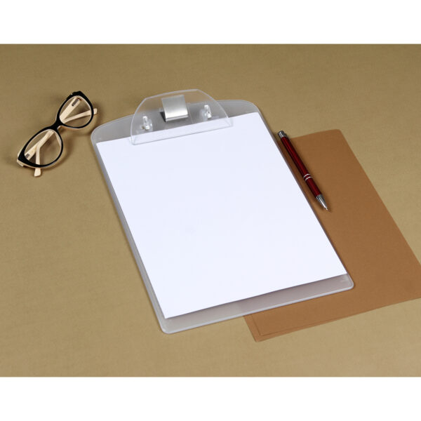 TABLA DE PLÁSTICO CON CLIP PARA DOCUMENTOS BLANCO DK-037B ( DK-037 / DK037 /  ) - Imagen 3