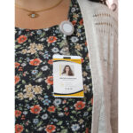 PORTA GAFETE SÓLIDO BLANCO DK-053B ( DK-053 / DK053 /  ) - Image 3